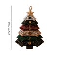 thumbnail image 2 of DIY Sewing Kit for Layered Fabric Christmas Tree Ornament, Vintage Quilt‑Style Handmade Hanging Decoration, Beginner Friendly Holiday Craft Gift for Home Xmas Tree Decor, 8 Inch, 2 of 7