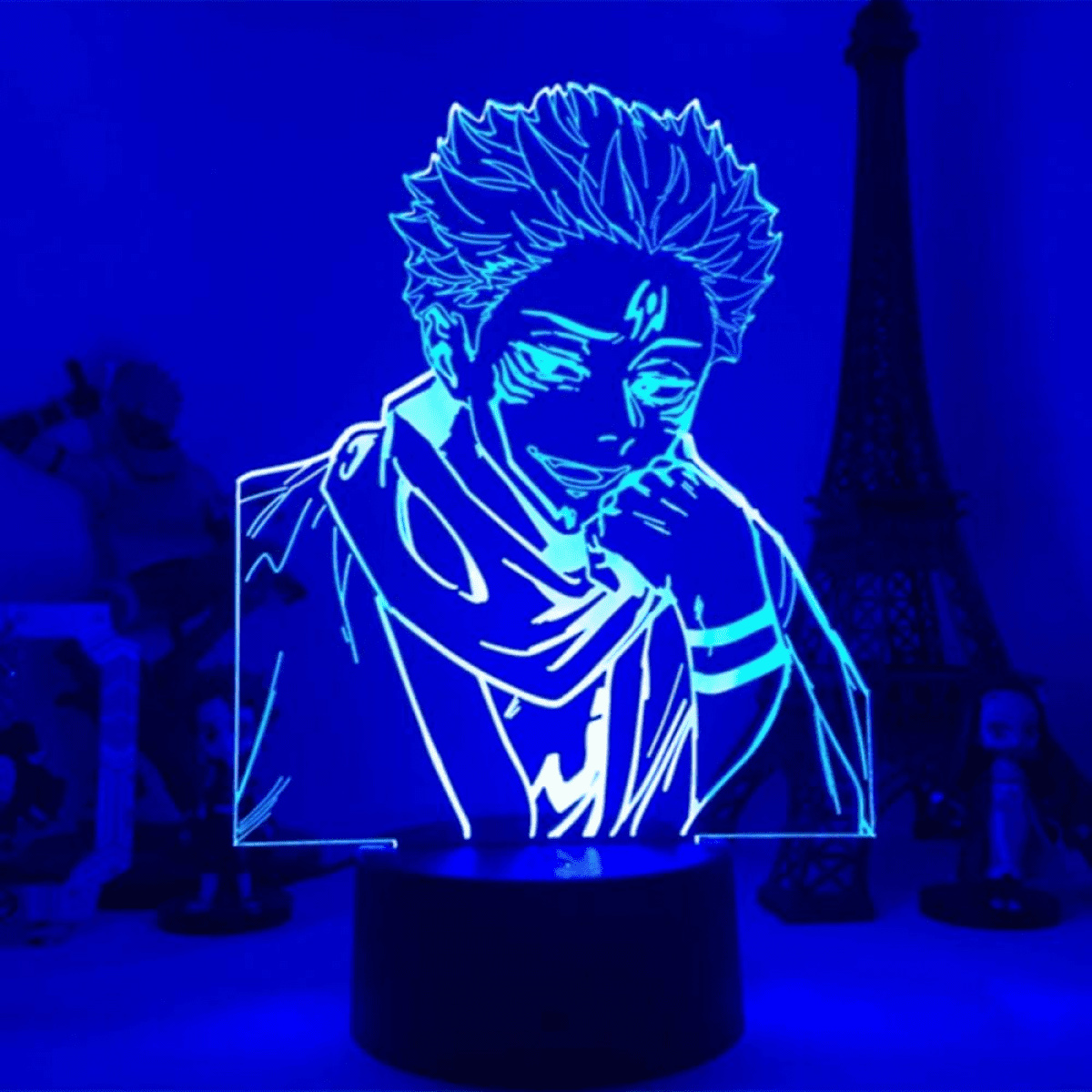 Rush CLYARTPSJujutsu Kaisen Yuji Megumi Nobara Gojo Maki Kento Geto Mahito  Sukuna 3D Anime Lamp LED Nightlights Colors Changing Lampara (Jujutsu