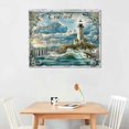 thumbnail image 2 of Nawypu Nautical Lighthouse Wall Art Christian Cross Wall Decor I Can Only Imagine Quotes Picture Canvas Prints Motivational Framed Artwork for Home Living Room Bedroom Bathroom, 2 of 6