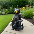 thumbnail image 5 of Bear Family Garden Statue with Lantern, Outdoor Decorative Resin Sculpture, Waterproof Yard Ornament for Patio, Lawn, Porch, and Home Decor, 5 of 5