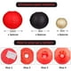 thumbnail image 3 of Set de faroles decorativos de papel zilue, negro, dorado y rojo, 15 unidades, 3 of 7