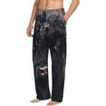 thumbnail image 6 of Sikiie Majestic Black Yak Pajama Pants Men, PJ Bottoms, Sleep & Lounge Pants-Large, 6 of 6