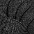 thumbnail image 4 of Hakochia 6 pack Washable Woven Vinyl Placemats Set, Non-Slip Heat-Resistant, Oval Table Mats, 18x12 inches, Easy to Clean, Everyday Meals, Black, 4 of 8