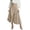 A-Khaki176, variant on XIAOCHA Women's High Waisted Button-Front Asymmetrical Skirt Wrap-Front Flowy Elegant Office Work Midi Skirt
