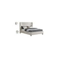 thumbnail image 2 of Meridian Furniture Penny Cream Linen Textured Fabric King Bed, 2 of 7
