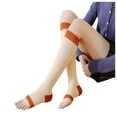thumbnail image 3 of JeashCHAT Women Fashion Patchwork Ladies Cotton Patchwork Middle Tube Socks Stockings, 3 of 6