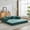 Dark Green, variant on Compression Sofa Bed, Convertible Floor Sofa with Fixed-Shape Frame, Modular Sectional Loveseat, No Assembly Required, Chenille Fabric for Living Room, Bedroom, Apartment, Black