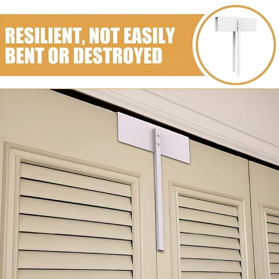 TALENO White Double Door Lock for Closets and Pantries with Sturdy Stainless Steel