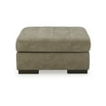 thumbnail image 2 of Signature Design by Ashley Maderla Oversized Faux Leather Tufted Accent Ottoman, Pebble Brown, 2 of 3