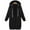 Black, variant on Spencer Women's Plus Size Long Fleece Hooded Coat Winter Warm Casual Pockets Jacket Zip Up Hoodies Sweatshirt Parka Overcoat "XL, Black"