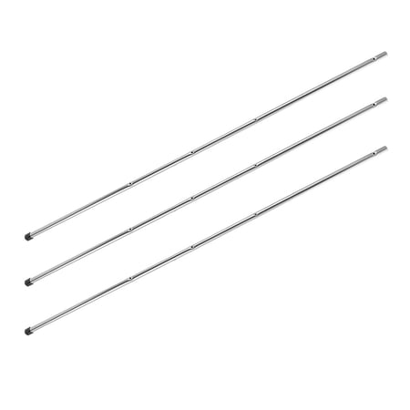 HONMEET Table Soccer Poles Silver Iron and Plastic for Family Fun and Competitions 3Sets