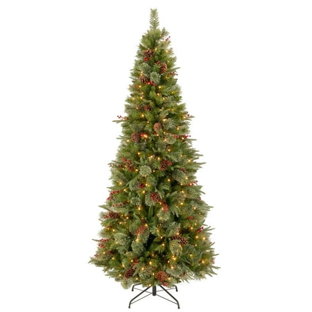 UPC 729083617294 product image for National Tree Company 7.5 ft. Colonial Slim Tree with Clear Lights | upcitemdb.com