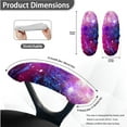 thumbnail image 6 of Xoenoiee Galaxy Print Home Office Chair Cover with Armrest Covers, 3 Pieces Stretchable Computer Desk Chair Cover High Back Universal Boss Chair Covers Removable Gaming Chair Covers, L, 6 of 6