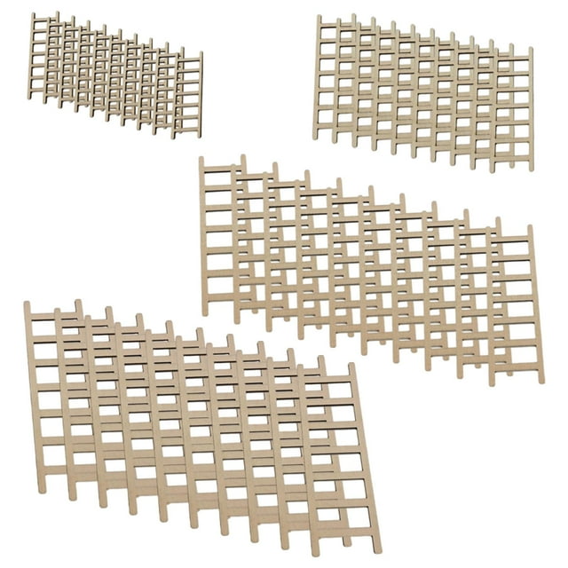 Escalera de 40 Uds escalera de tijera DIY, adorno de ajuste, artesanía de , modelo de juguete de hadas para , en CUTICAT Escaleras Escaleras