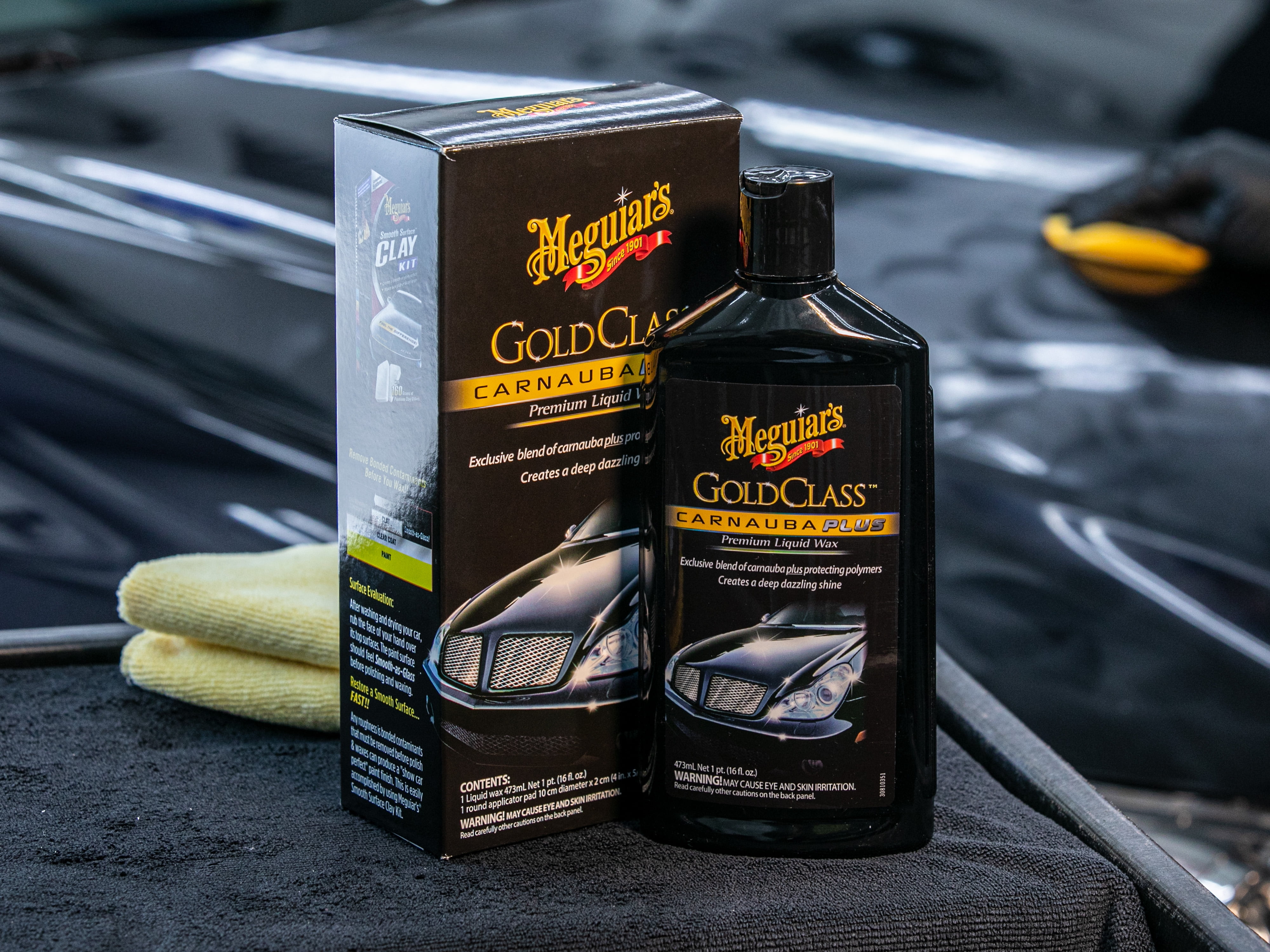 (2 pack) Meguiar's Gold Class Carnauba Plus Premium Liquid Wax,G7016, 16.0 fl oz