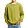 thumbnail image 3 of YOUYEDIAN Boys Oversized Sweatshirts Kids Fashion Long Sleeve Crewneck Fleece Pullover Tops, 3 of 5