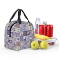thumbnail image 4 of Naloa Lavender Flowers Print Lunch Box for Women Men,Insulated Lunch Bag,Lunchbox,Thermal Leakproof Cooler,Reusable Lunch Tote Bag for Work School Travel Picnic, 4 of 7