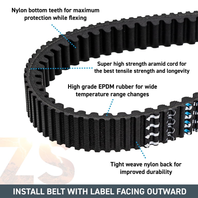 Black Clutch Drive Belt for Can Am Maverick X3 R 4x4 Max