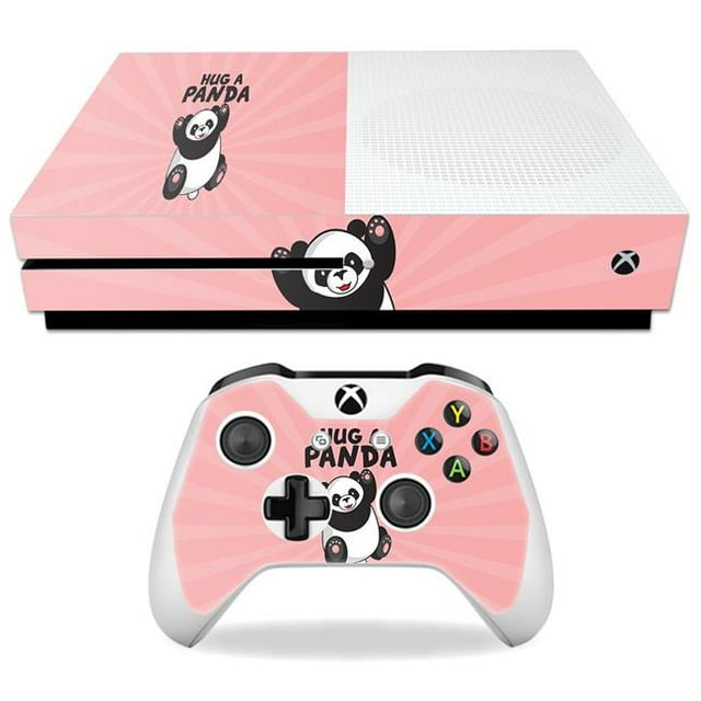 MightySkins MIXBONES-Hug A Panda Skin Decal Wrap for Microsoft Xbox One S Sticker - Hug A Panda