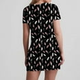 thumbnail image 6 of Patlollav 2025 Womens Fashion Summer Print Short-Sleeved V-Neck Casual Dress, 6 of 6