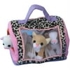 Plush Kitty Carrier with Kittens