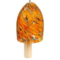 thumbnail image 3 of Evergreen 7 in. Yellow Swirl Glass Wind Chime, 3 of 3