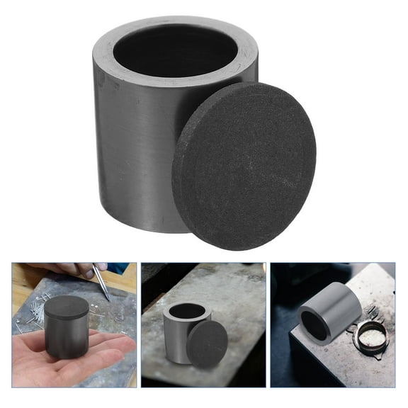 OUNONA High Purity Miniature Graphite Crucible For Metal Casting And Laboratory Analysis Smelting Mold Melting Casting Crucible Ingot Mold Graphite Crucible For Casting Metal