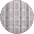 thumbnail image 2 of Addison Rugs Mayfield Premium Machine Washable Transitional Plaid Lavender Round Rug, 8' x 8', 2 of 5