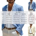 thumbnail image 3 of Jerdar Men's Linen Blazer Jacket Lapel Collar Two Button Single Breasted Solid Color Slim Fit Long Sleeve Spring Summer Casual Business Wedding Lightweight Breathable Sport Coat Top, 3 of 5