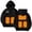 Black, variant on Boys Heated Hoodie Zip Up Electric Heating Sweatshirt Fall Winter Heated Sweater Size 4T-14, Black