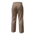 thumbnail image 5 of GEWSEY Men's Casual Linen Pants Loose Fit Drawstring Waist Lightweight Linen Trousers Summer Yoga Beach Long Pants (Coffee, 3XL), 5 of 5