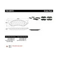 thumbnail image 2 of Centric Parts 102.08970 102 Series Semi Metallic Standard Brake Pad, 2 of 4