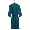 thumbnail image 2 of Men's And Women's Solid Color Autumn And Winter Couple Thin Seven Quarter Sleeved Nightgown, 2 of 4