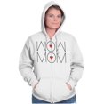 thumbnail image 5 of Wow Mom Cute Mothers Day Hearts Zip Hoodie Sweatshirt Women Brisco Brands S, 5 of 6