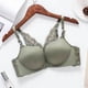 thumbnail image 2 of Sujetador sin costuras Apertura frontal Ropa interior de encaje Sin cables Sexy Bralette transpirable Racerback, Verde, 34/75 Speravity AP001113-06, 2 of 7