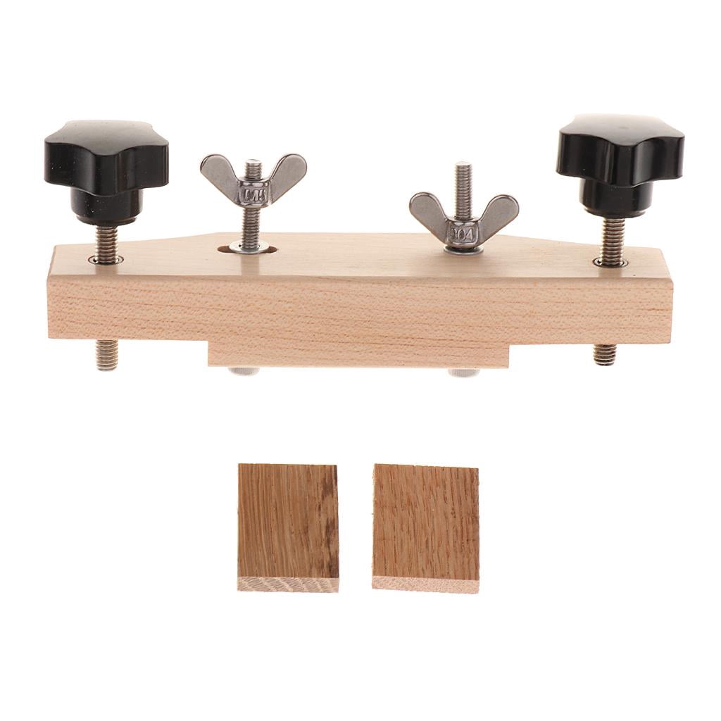 LeeQinersw Maple Wood Guitar Bridge Clamp Set for Acoustic Guitars Repair Maintenance Tool
