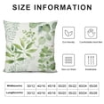 thumbnail image 5 of COMIO Sage Green Pillow Covers Spring Watercolor Eucalyptus Floral Pillowcase Leaf Print Throw Pillow Covers Soft Square Cushion for Home Couch Sofa Bedroom Livingroom, 5 of 5