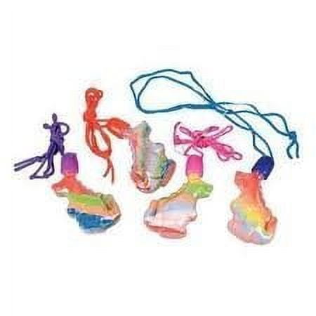 Empty Dinosaur Sand Art Bottle Necklaces 1 dozen