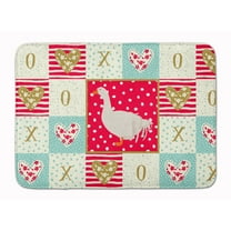 Carolines Treasures CK5329RUG Sebastopol Goose Love Machine Washable Memory Foam Mat Red 19 X 27" multicolor