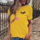thumbnail image 2 of Hecho para Más Camisa Mujeres Sudadera de Manga Corta con Patrón Casual con Diseño de Pestañas Impreso, Cuello Redondo para el Hogar Y el Trabajo, 2 of 7