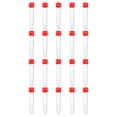 thumbnail image 1 of Unique Bargains 10mL Plastic Test Tubes, 20 Pack Frozen Test Tube Vial Container Storage Screw Cap, Red Clear, 1 of 6