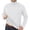 White, variant on Migroa Men's Thermal Base Layer Top, Fleece Lined Long Sleeve Shirt, Thickened Warm Undershirt for Winter, Can Be Worn Alone As Casual Tee, Solid Color Versatile Staple, Essential
