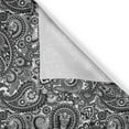 thumbnail image 5 of Ambesonne East Grommet Curtain, Lace Like Traditional, 50" x 120", White and Charcoal Grey, 5 of 6