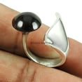 thumbnail image 2 of Black Onyx Natural Gemstone Ring, Adjustable Ring, Stylish Ring, Wedding Ring, Funky Ring, Designer Handmade Jewelry, Propose Day Ring, Pinky Ring, Gifts For&nbsp;Her (Black Onyx, 7), 2 of 3