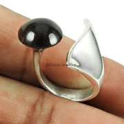 Black Onyx Natural Gemstone Ring, Adjustable Ring, Stylish Ring, Wedding Ring, Funky Ring, Designer Handmade Jewelry, Propose Day Ring, Pinky Ring, Gifts For Her (Black Onyx, 7)