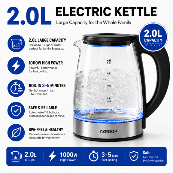 Household electric kettle