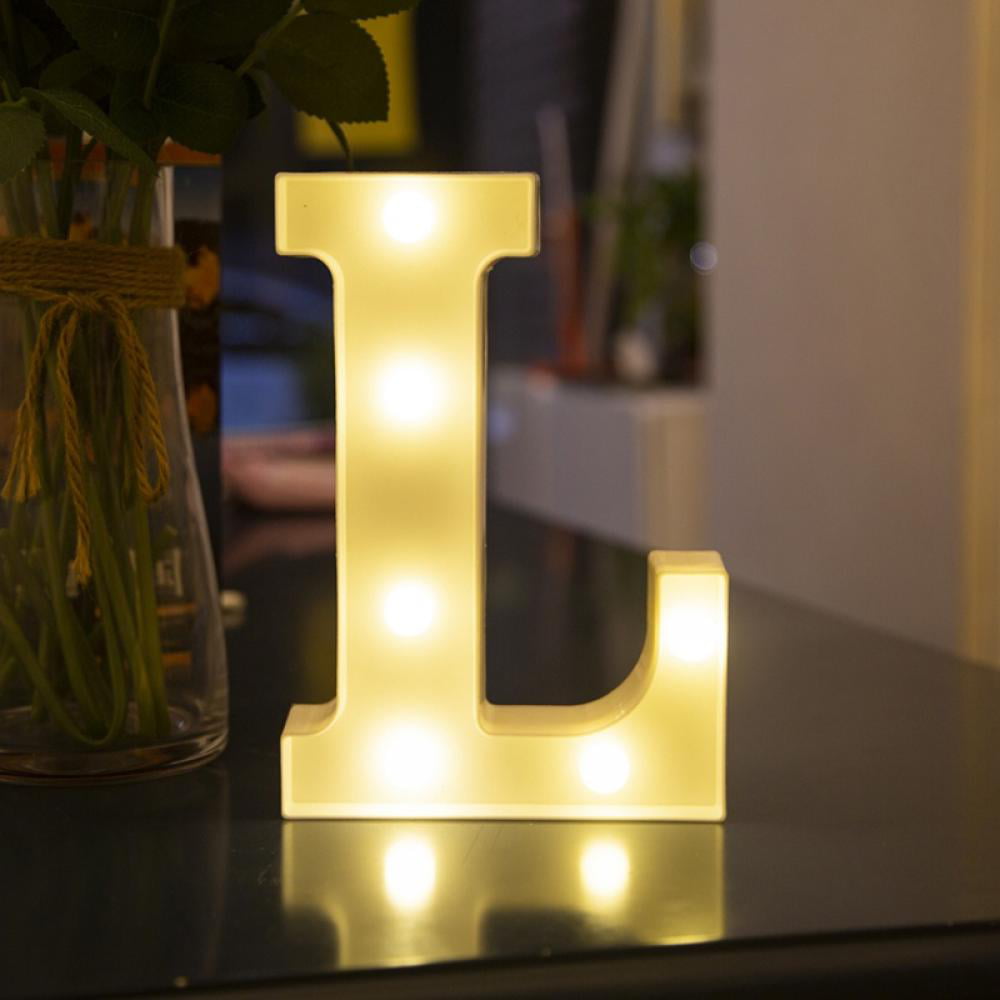 Metal LED Marquee Sign Letter J 13.5" Tall  9 LED's! 