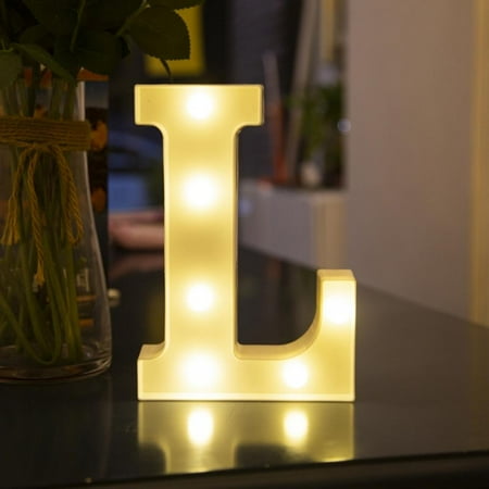 

LED Letter Lights Sign Light Up Letters Sign for Night Light Wedding/Birthday Party Battery Powered Christmas Lamp Home Bar Decoration