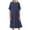 Navy, variant on Summer Dresses for Women 2025 Ndbuld Women Casual Fashion Loose Printed Sleeveeless Pocket Round Neck Dress Yellow M
