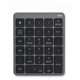 thumbnail image 1 of Teclado numérico Bluetooth de 28 teclas de aleación de aluminio, teclado portátil con divisor de concentrador USB para Ipad, 1 of 5